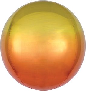 Ombre Orange Yellow Orbz balloon by Anagram.