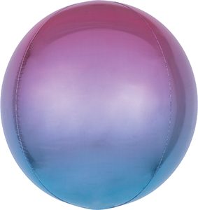 Ombre Blue Purple Orbz balloon by Anagram.