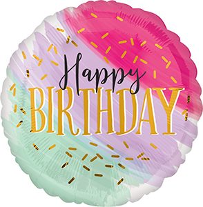 Water Color Birthday Jumbo balloon by Anagram.