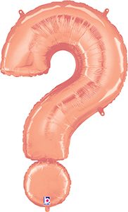 MEGALoons Question Mark ? Rose Gold balloon by Anagram.