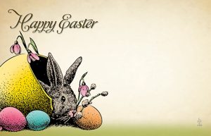 Enclosure Card Easter Vintage 50/pk