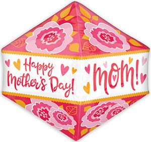 Happy Mother's Day Graphic Flower Anglez balloon by Anagram.