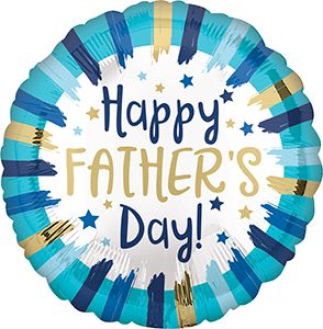 Father's Day Painted Stripes Standard balloon by Anagram.