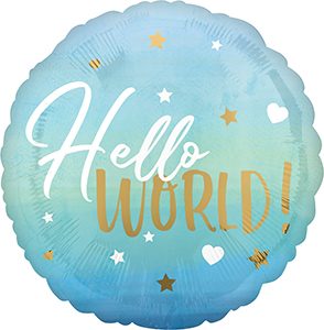 Blue Baby Boy Standard balloon by Anagram.