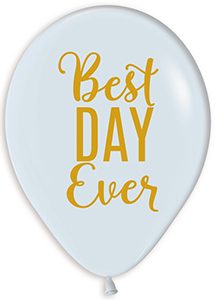 11 inch Best Day Ever Betallatex balloon.