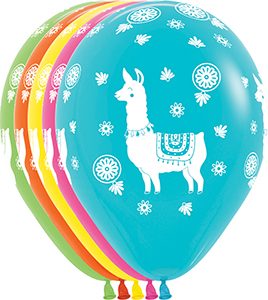 11 inch Llama Assortment of Betallatex balloons.