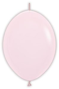 12 inch LINK-O-LOON Pastel Matte Pink Betallatex balloon.