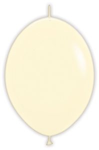 12 inch LINK-O-LOON Pastel Matte Yellow Betallatex balloon.