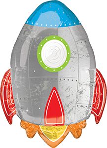 Blast Off Birthday helium shape by Anagram.