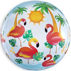 Let's Flamingle Orbz balloon by Anagram.