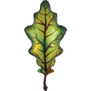 Fall Green Oak Leaf helium shape balloon by Anagram.