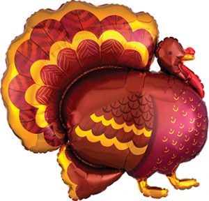 Fancy Turkey helium shape by Anagram.