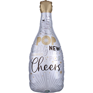 Satin Celebrate New Years Bubbly helium shape by Anagram.