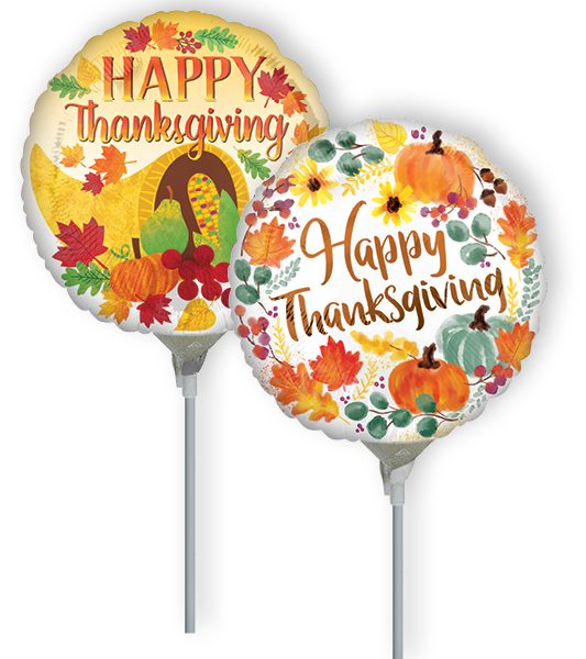 Thanksgiving Pre-Inflated Mini Balloons.