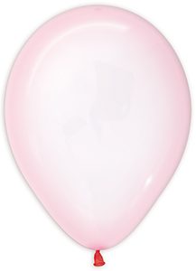 11 inch Crystal Pastel Pink Betallatex balloon.
