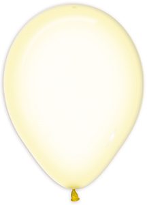 11 inch Crystal Pastel Yellow Betallatex balloon.