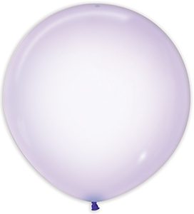 24 inch Crystal Pastel Lilac Betallatex balloon.