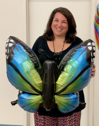 Elissa With Butterfly Balloon